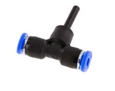 4mm x 4mm Tee Push-in Fitting with Plug-in PBT NBR [2 Pieces]