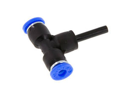 4mm x 4mm Tee Push-in Fitting with Plug-in PBT NBR [2 Pieces]