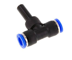 10mm x 10mm Tee Push-in Fitting with Plug-in PBT NBR [2 Pieces]