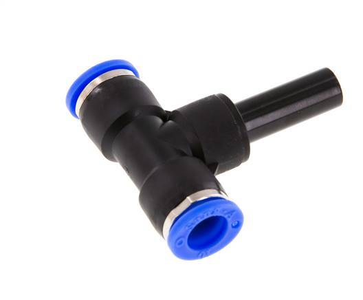 10mm x 10mm Tee Push-in Fitting with Plug-in PBT NBR [2 Pieces]