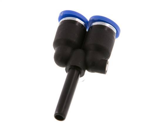 4mm x 4mm Y Push-in Fitting with Plug-in PA 66 NBR [2 Pieces]
