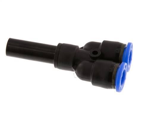8mm x 10mm Y Push-in Fitting with Plug-in PA 66 NBR