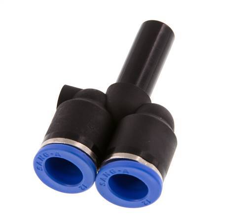 12mm x 12mm Y Push-in Fitting with Plug-in PA 66 NBR