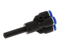 4mm x 6mm 4-way Y Manifold Push-in Fitting with Plug-in Brass/PA 66 NBR