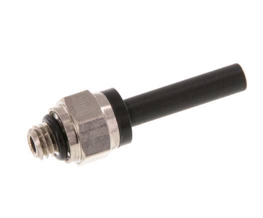 4mm x M 5 Plug-in Fitting with Male Threads Brass/PA 66 NBR [5 Pieces]
