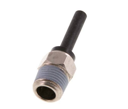 4mm x R1/8'' Plug-in Fitting with Male Threads Brass/PA 66 NBR [5 Pieces]