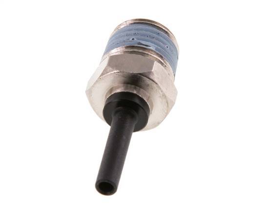 4mm x R1/4'' Plug-in Fitting with Male Threads Brass/PA 66 NBR [5 Pieces]