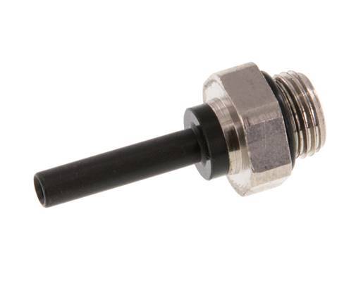 4mm x G1/8'' Plug-in Fitting with Male Threads Brass/PA 66 NBR [5 Pieces]