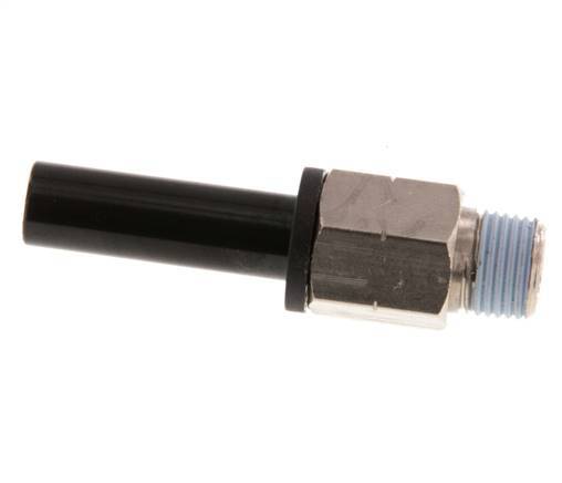 8mm x 1/8'' NPT Plug-in Fitting with Male Threads Brass/PA 66 NBR [2 Pieces]