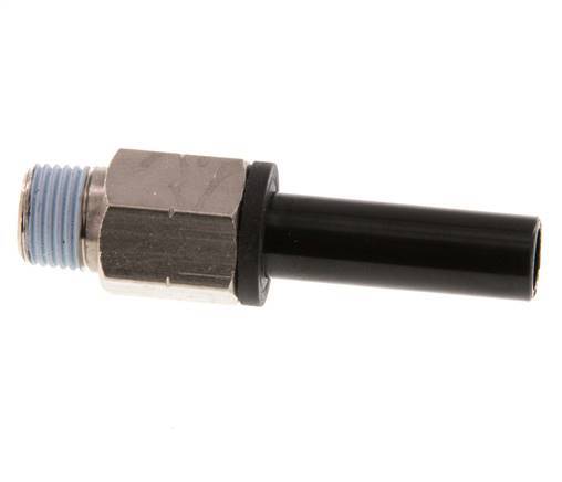 8mm x 1/8'' NPT Plug-in Fitting with Male Threads Brass/PA 66 NBR [2 Pieces]