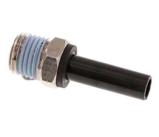8mm x 1/4'' NPT Plug-in Fitting with Male Threads Brass/PA 66 NBR [2 Pieces]