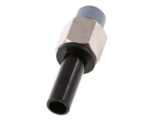 10mm x 1/4'' NPT Plug-in Fitting with Male Threads Brass/PA 66 NBR [2 Pieces]