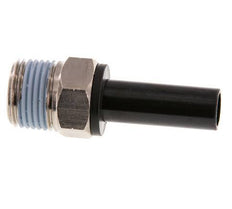 10mm x 3/8'' NPT Plug-in Fitting with Male Threads Brass/PA 66 NBR [2 Pieces]