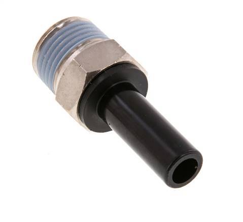 12mm x 1/2'' NPT Plug-in Fitting with Male Threads Brass/PA 66 NBR
