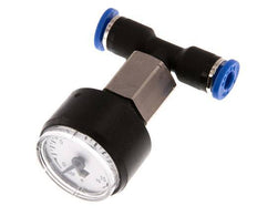 Pressure Gauge 4mm Union Straight 0-16 bar (0-232psi)