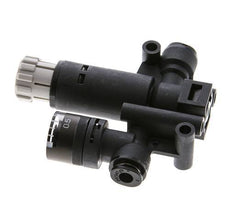 Pneumatic Pressure Regulator 4mm with Pressure Gauge