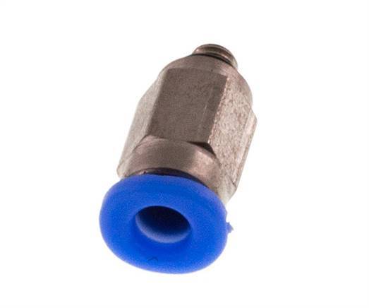 3mm x M 3 Push-in Fitting with Male Threads Steel/POM NBR Compact Design [2 Pieces]