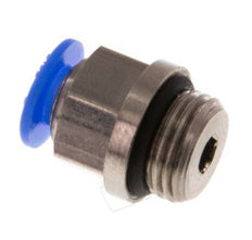 4mm x G1/8'' Push-in Fitting with Male Threads Brass/POM NBR Compact Design [5 Pieces]