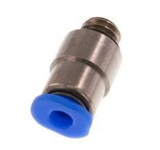 3mm x M 6 Push-in Fitting with Male Threads Brass/POM NBR Inner Hexagon Compact Design [2 Pieces]