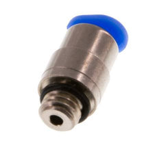 3mm x M 6 Push-in Fitting with Male Threads Brass/POM NBR Inner Hexagon Compact Design [2 Pieces]