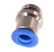 6mm x G1/8'' Push-in Fitting with Male Threads Brass/POM NBR Inner Hexagon Compact Design [5 Pieces]