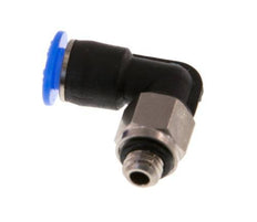 4mm x M 5 90deg Elbow Push-in Fitting with Male Threads Brass/PBT NBR Short Sleeve Rotatable Compact Design [2 Pieces]