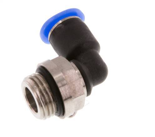 4mm x G1/8'' 90deg Elbow Push-in Fitting with Male Threads Brass/PBT NBR Short Sleeve Rotatable Compact Design [2 Pieces]