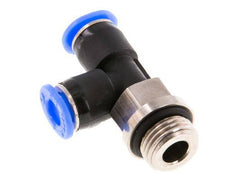 4mm x G1/8'' Right Angle Tee Push-in Fitting with Male Threads Brass/PBT NBR Rotatable Compact Design [2 Pieces]