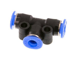 4mm Tee Push-in Fitting PBT NBR Compact Design [2 Pieces]