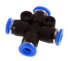3mm Cross Push-in Fitting PA 66 NBR Compact Design [2 Pieces]
