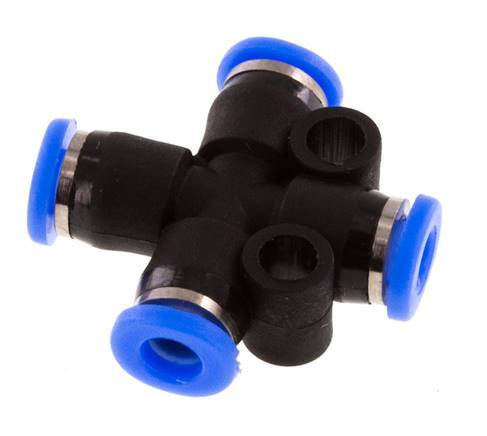 3mm Cross Push-in Fitting PA 66 NBR Compact Design [2 Pieces]