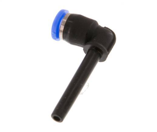 3mm x 3mm 90deg Elbow Push-in Fitting with Plug-in PBT NBR Compact Design [2 Pieces]