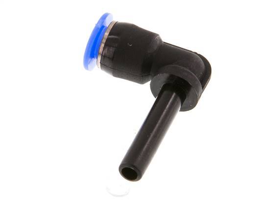 4mm x 4mm 90deg Elbow Push-in Fitting with Plug-in PBT NBR Compact Design [2 Pieces]