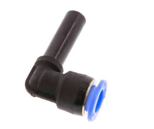 6mm x 6mm 90deg Elbow Push-in Fitting with Plug-in PBT NBR Compact Design [2 Pieces]