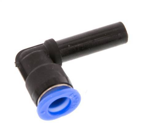 6mm x 6mm 90deg Elbow Push-in Fitting with Plug-in PBT NBR Compact Design [2 Pieces]