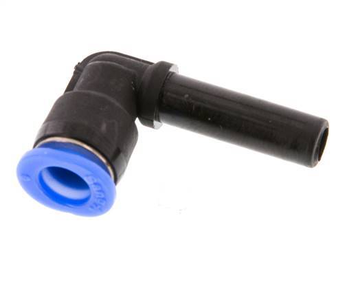 6mm x 6mm 90deg Elbow Push-in Fitting with Plug-in PBT NBR Compact Design [2 Pieces]
