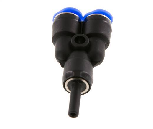 3mm x 3mm Y Push-in Fitting with Plug-in PBT NBR Compact Design [2 Pieces]