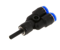 3mm x 3mm Y Push-in Fitting with Plug-in PBT NBR Compact Design [2 Pieces]