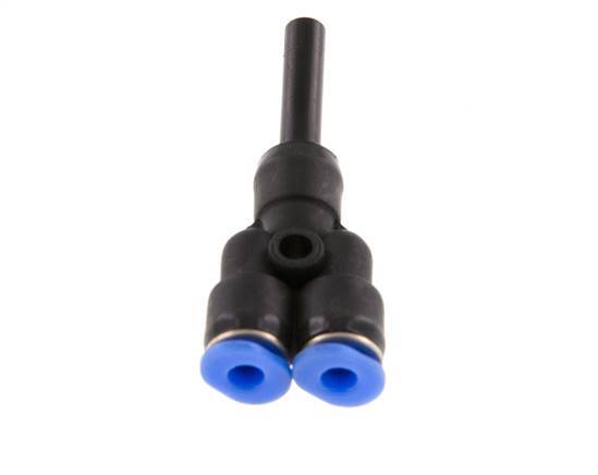 3mm x 4mm Y Push-in Fitting with Plug-in PBT NBR Compact Design [2 Pieces]