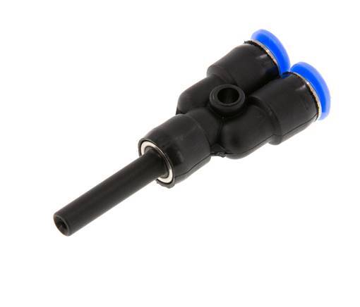4mm x 4mm Y Push-in Fitting with Plug-in PBT NBR Compact Design [2 Pieces]