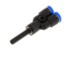 4mm x 4mm Y Push-in Fitting with Plug-in PBT NBR Compact Design [2 Pieces]