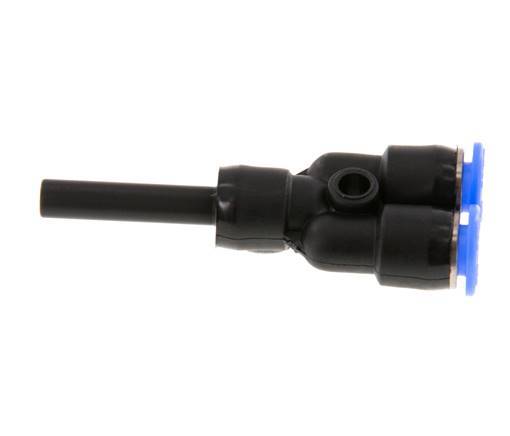 4mm x 4mm Y Push-in Fitting with Plug-in PBT NBR Compact Design [2 Pieces]