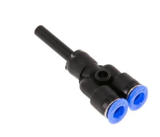 4mm x 4mm Y Push-in Fitting with Plug-in PBT NBR Compact Design [2 Pieces]