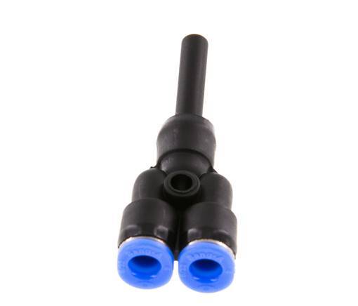 4mm x 4mm Y Push-in Fitting with Plug-in PBT NBR Compact Design [2 Pieces]