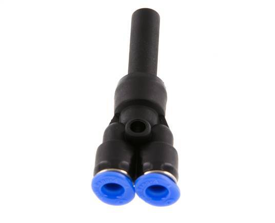 4mm x 6mm Y Push-in Fitting with Plug-in PBT NBR Compact Design [2 Pieces]