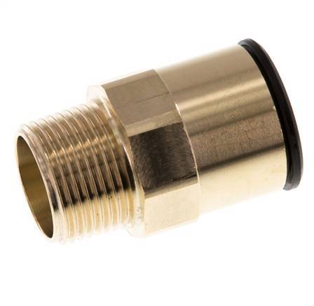 22mm x R3/4'' Push-in Fitting with Male Threads Brass/POM NBR