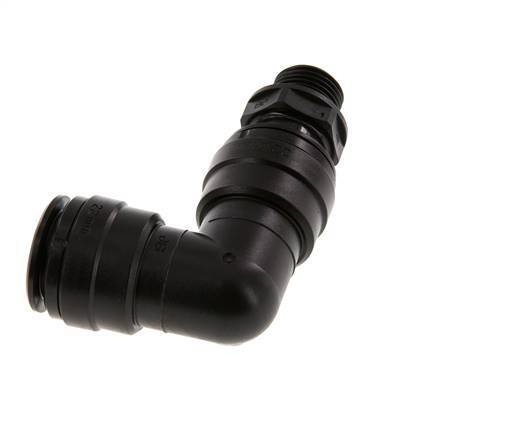 22mm x G1/2'' 90deg Elbow Push-in Fitting with Male Threads POM NBR Rotatable