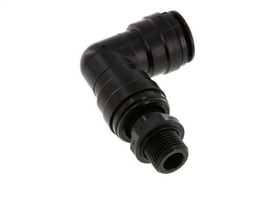 22mm x G1/2'' 90deg Elbow Push-in Fitting with Male Threads POM NBR Rotatable