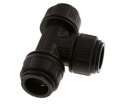 28mm Tee Push-in Fitting Brass/POM NBR FDA