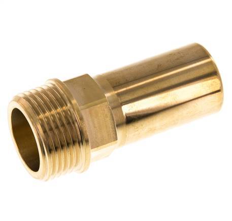 28mm x G1'' Plug-in Fitting with Male Threads Brass